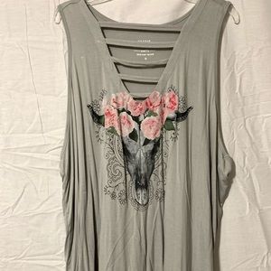 Torrid Gray Print Tank